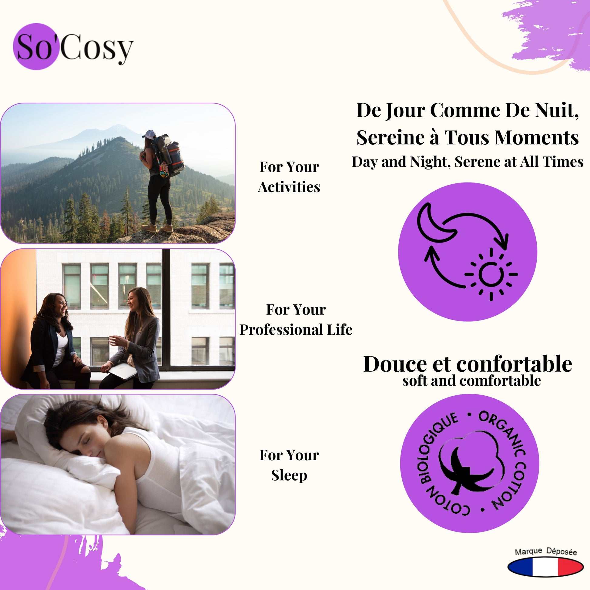 SoCosy Lot de 3 Culottes Menstruelles IRIS invisible - So'Cosy