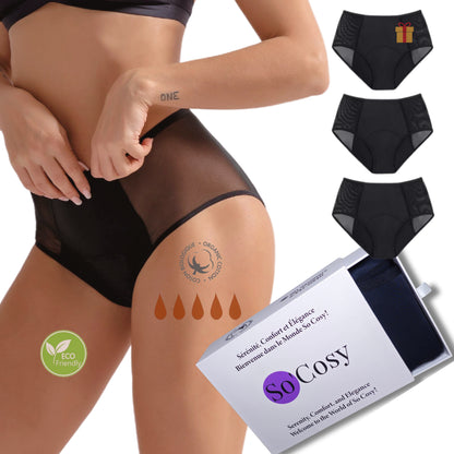 So’Cosy Lot de 3 Culottes Menstruelles ADRIA Taille Haute - So'Cosy